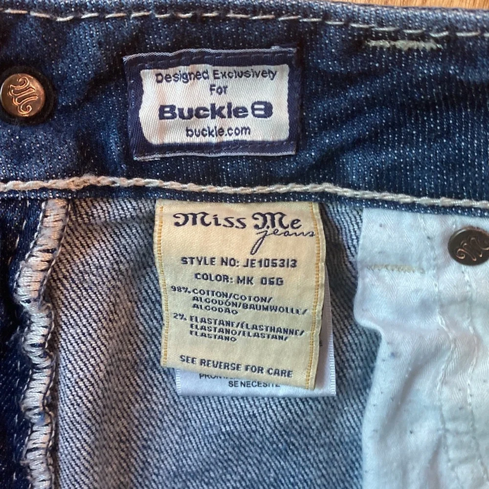 Miss Me distressed hem studded mini skirt size 29 JE105313 MK jean festival - Picture 9 of 9